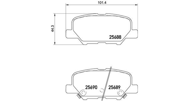 MAGNETI MARELLI Комплект тормозных колодок, дисковый тормоз 363700461111